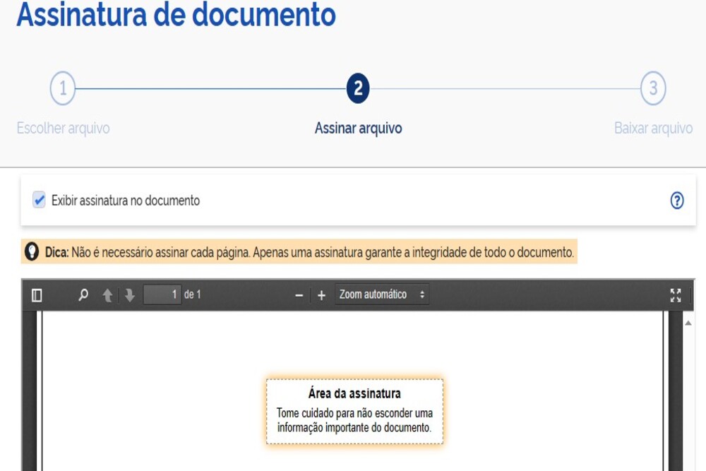 tutorial assinatura digital gov.br